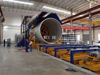 Davamlı fiberglas boru dolama maşını